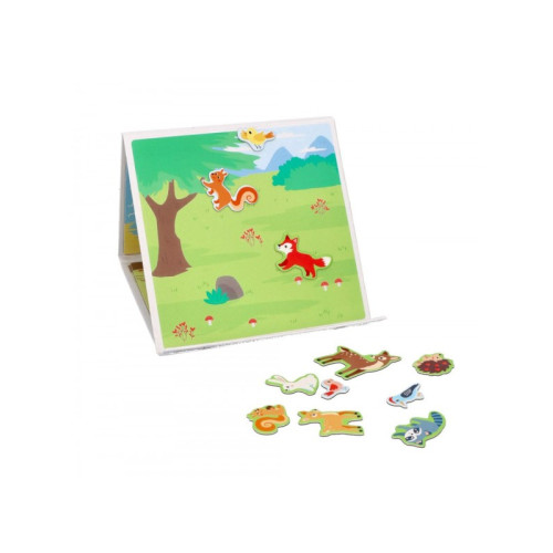 Magnetická vkladačka/puzzle kniha, Lesné zvieratká