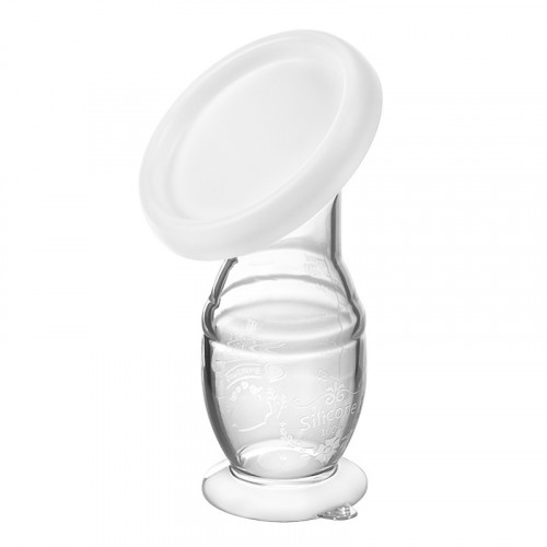 Kolektor, ručná pumpa na prsia, silikón Akuku, 100ml