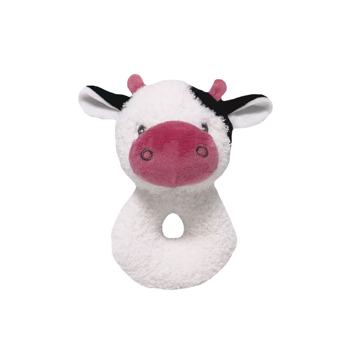 Tulilo Hrkálka Kravička bielo-bordó 18 cm, plyš, 0m+