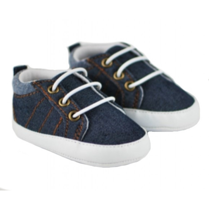 Dojčenské capáčky/topánočky, plátené, jeans, Boy