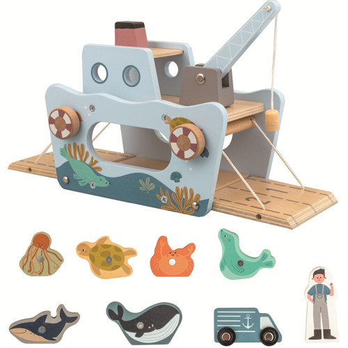 2Kids Toys Magnetická hračka Rybárska loď