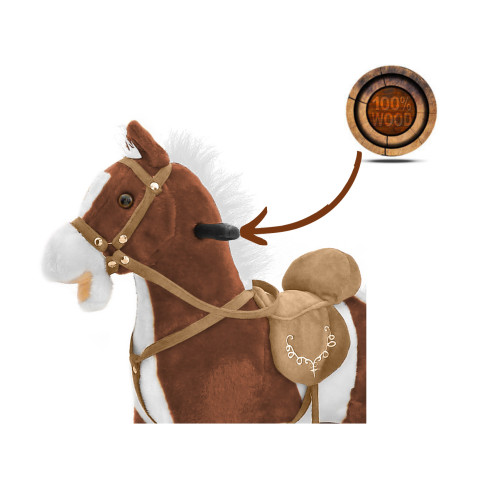 Hojdací koník Mustang Dark Brown – Milly Mally
