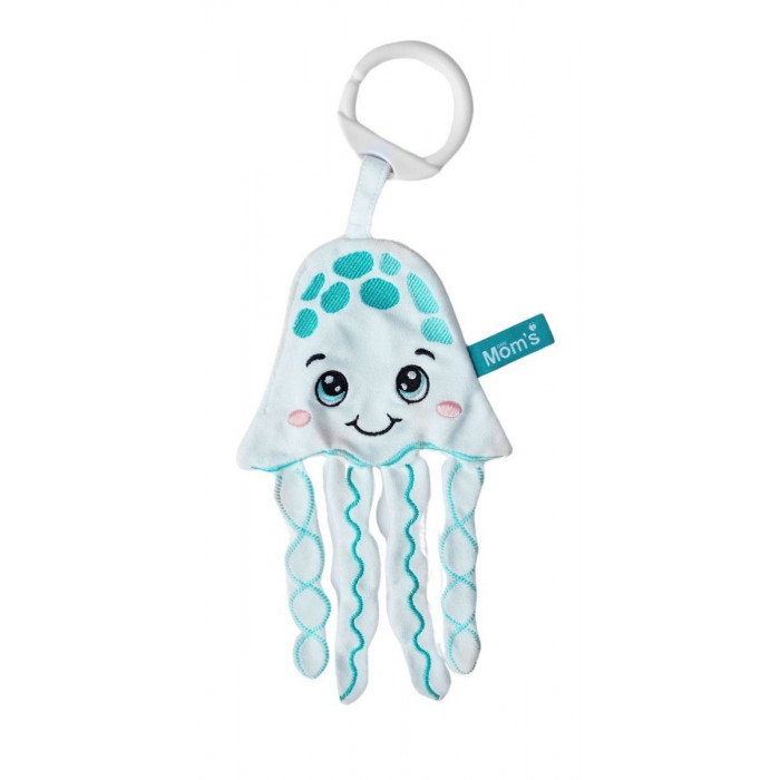 Medúza šuštiaca kontrastná hračka, zmyslová hračka