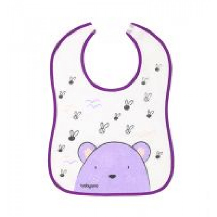 BabyOno Podbradník I CAN ALMOST FEED MYSELF - fialový