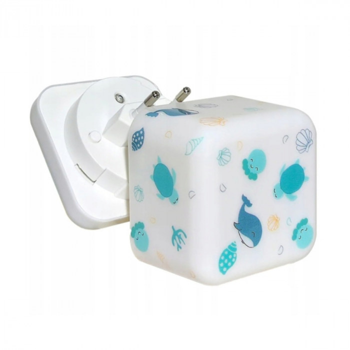 Detská nočná lampička – prenosné LED svetlo s dotykom - Oceán