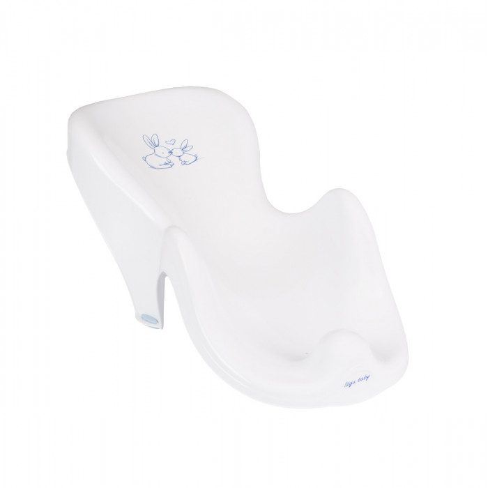 TEGA BABY Plastové lehátko do vaničky Eco Bunny, biele