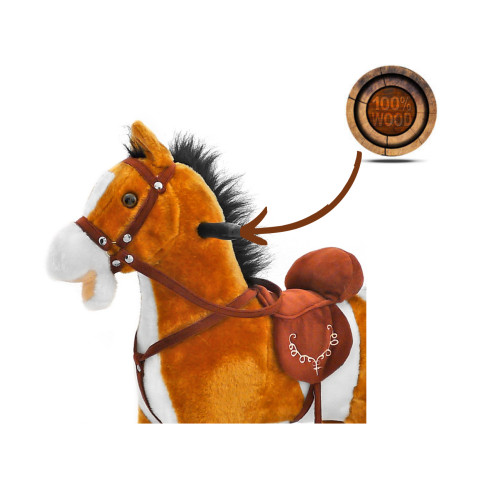 Hojdací koník Mustang Light Brown – Milly Mally