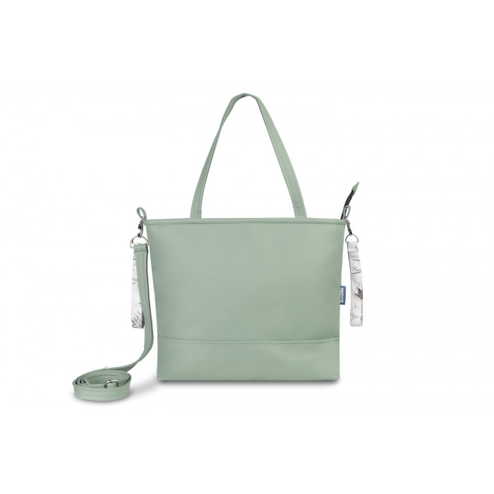 Štýlová taška pre mamičky z ekokože - oliva