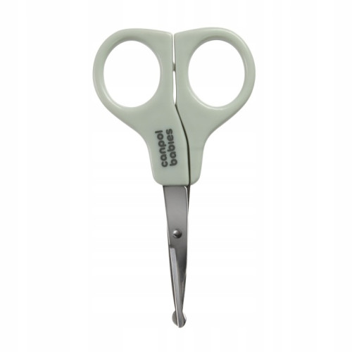 Dojčenské nožnice na nechty Canpol Babies s guľatou špičkou - rôzne farby