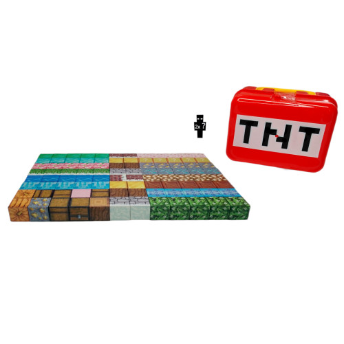 Magnetická stavebnica Minecraft TNT box 98ks