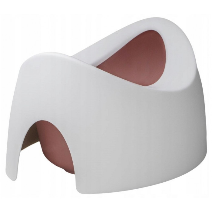 Obojstranný, ergonomický nočník Teggi, biela/ružová