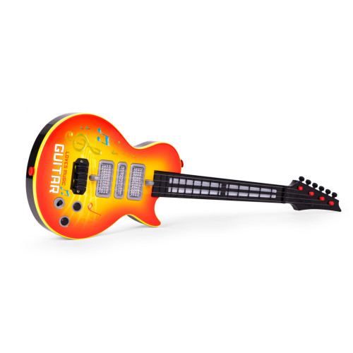 Detská rocková gitara s výučbou hry na gitare, s infračerveným senzorom a melódiami