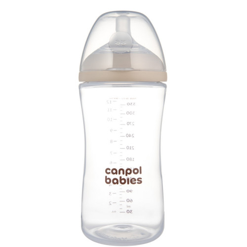 Natural Shape antikoliková fľaša 330 ml, 6m+, silikónový cumlík, DuoFlex, bez BPA