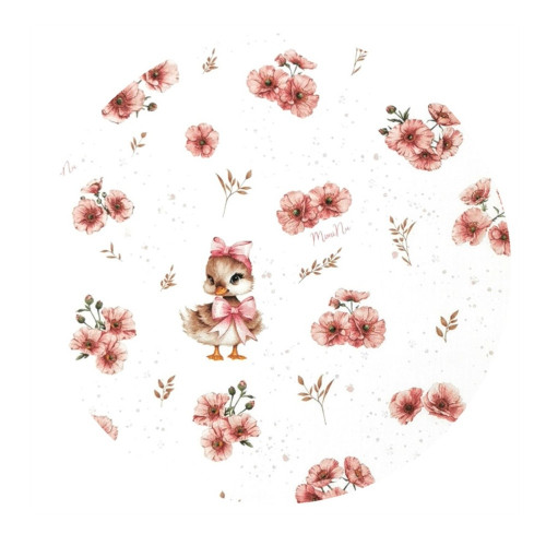 Vankúš na dojčenie/relaxačná poduška, bavlna, 185 cm, Kačičky - biela, púdrovo ružová