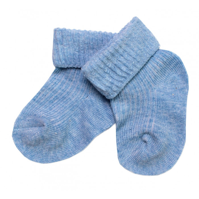 Dojčenské ponožky, Baby Nellys, sv. modré, veľ. 6-9 m