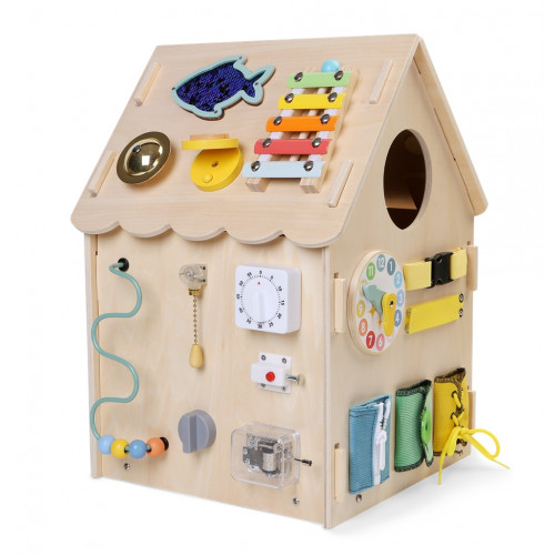 Montessori  Activity board Domček prírodný