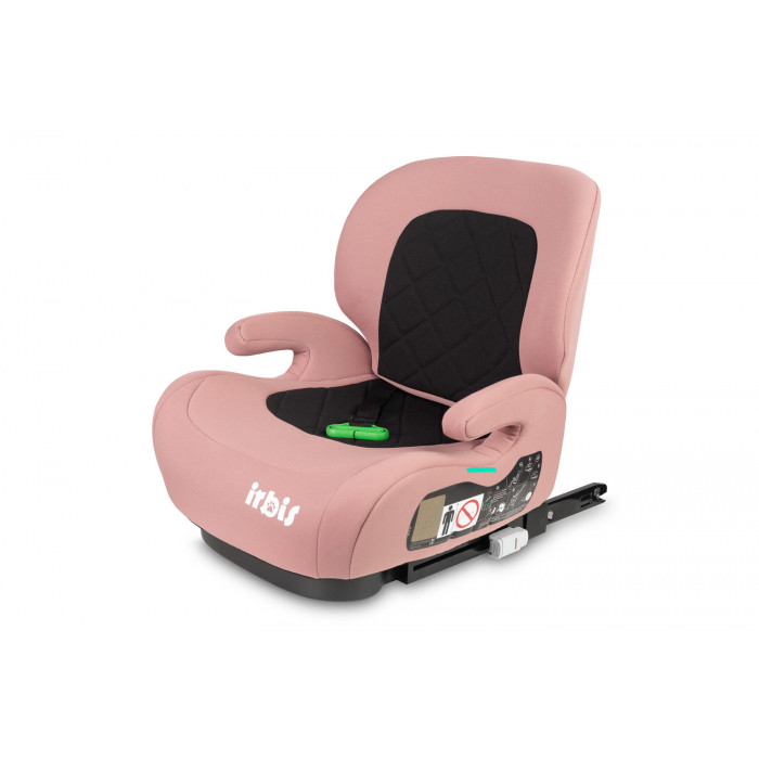 Podsedák, autosedačka Irbis i-Size 125–150 cm s ISOFIX – ruzová