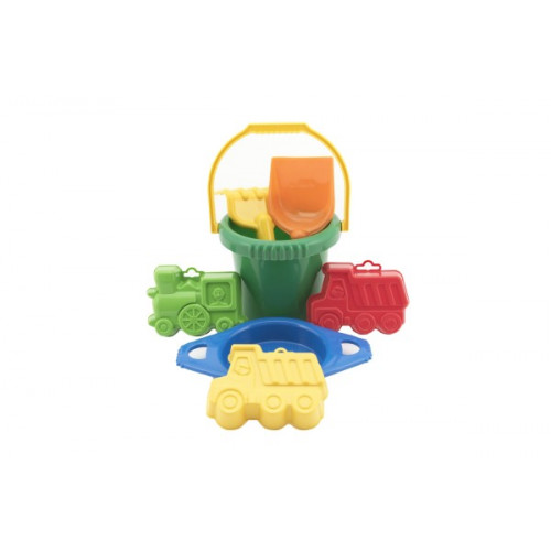 Teddies Vedro sitko lopatka hrabličky 3 bábovky plast v sieťke 20x28x12cm 12m +