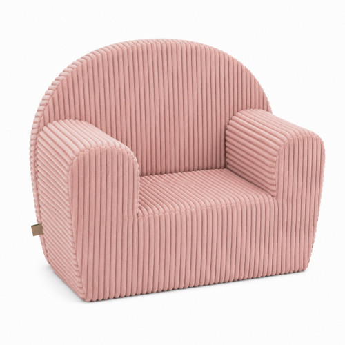 Detské kresielko Velvet s bočným vreckom Baby Nellys, pudrovo ružová