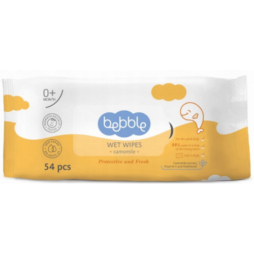 Výhodné balenie - Vlhčené čistiace obrúsky s harmančekom - 3x 54 ks