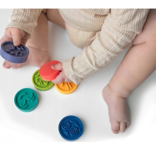 Puzzle, senzorické tvary - smajlíci, 6ks