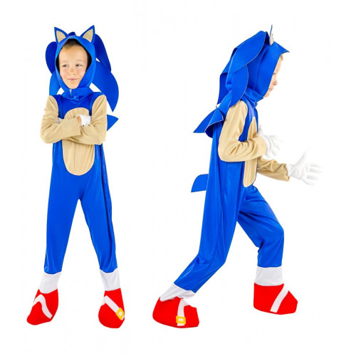Detský kostým Sonic s maskou a rukavicami 104-110 S