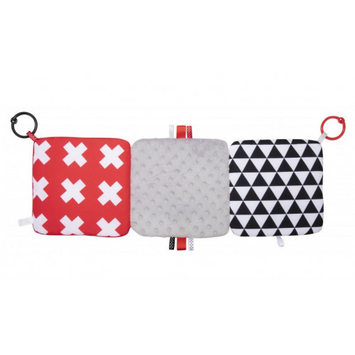 Veľké kontrastné zrkadlo Canpol Babies - čierna, biela, červená