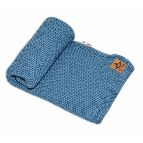 Luxusná deka, dečka BASIC, 80x90cm - navy
