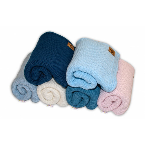 Luxusná deka, dečka BASIC, 80x90cm - navy
