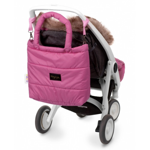 Baby Nellys taška na kočík STYLE, světlo ružová