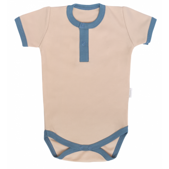 Mamatti Bavlnené body polo kr. rukáv, Dinosaurus - krémové, veľ. 74 Mamatti Bavlnené body polo kr. rukáv, Dinosaurus - krémové, veľ. 74