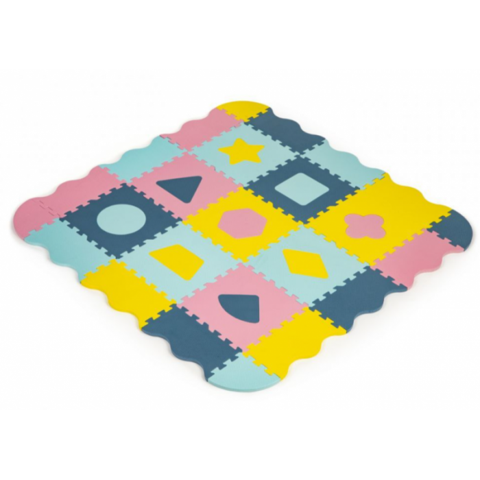 ECO TOYS Detské penové puzzle 121,5x121,5cm, hracia deka, podložka na zem Tvary, 37 dielov ECO TOYS Detské penové puzzle 121,5x121,5cm, hracia deka, podložka na zem Tvary, 37 dielov