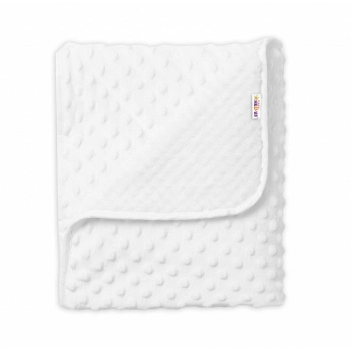 Detská luxusná obojstranná deka s Minky 80x90 cm, biela, Baby Nellys Detská luxusná obojstranná deka s Minky 80x90 cm, biela, Baby Nellys