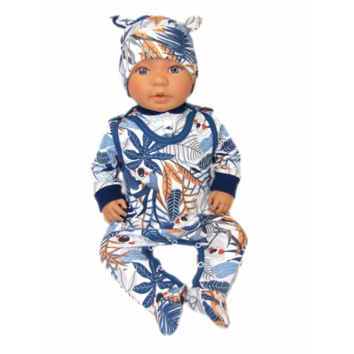 Baby Nellys 2-dielna sada, bavlnené dupačky s košieľkou Jungle