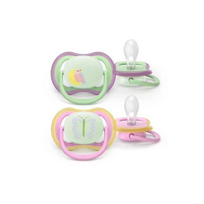 Cumlík Philips Avent Ultra Air na noc, svietiaci, 2 ks