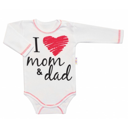 Baby Nellys Súpravička do pôrodnice  I love mom & dad, veľ. 62, uni