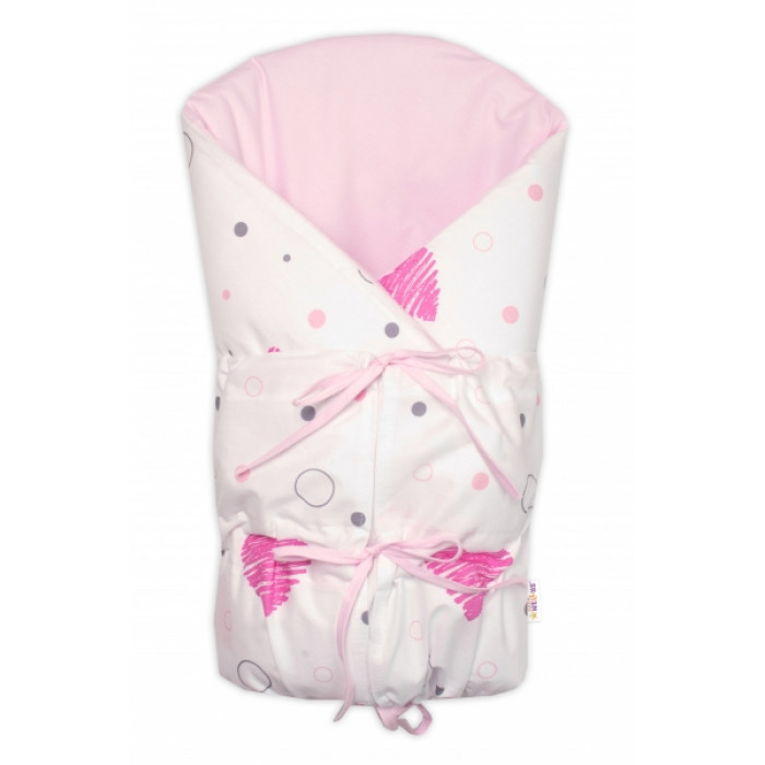Klasická retro zavinovačka LALLY šnurovacia s výplňou,I love Girl Baby Nellys,ružová/biela Klasická retro zavinovačka LALLY šnurovacia s výplňou,I love Girl Baby Nellys,ružová/biela