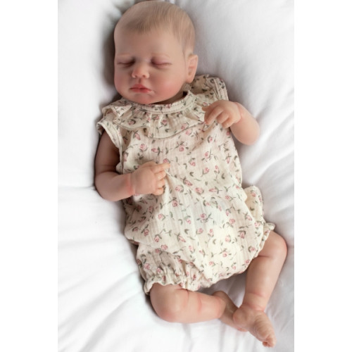Body s nohavičkami, mušelín, Růžička, Baby Nellys - ecru, veľ. 86