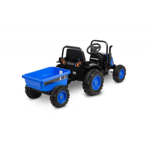 Aku záhradný traktor pre deti, modrý