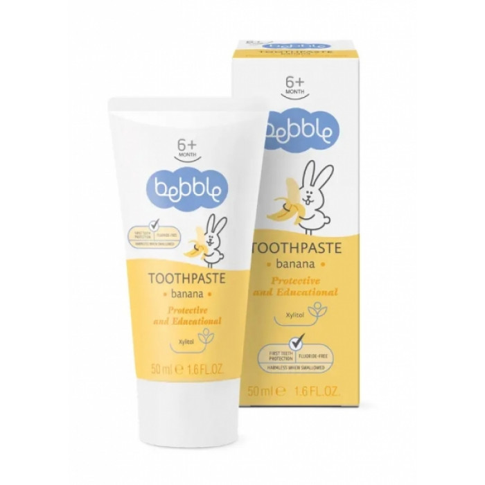 Detská zubná pasta - banán, 50 ml Detská zubná pasta - banán, 50 ml