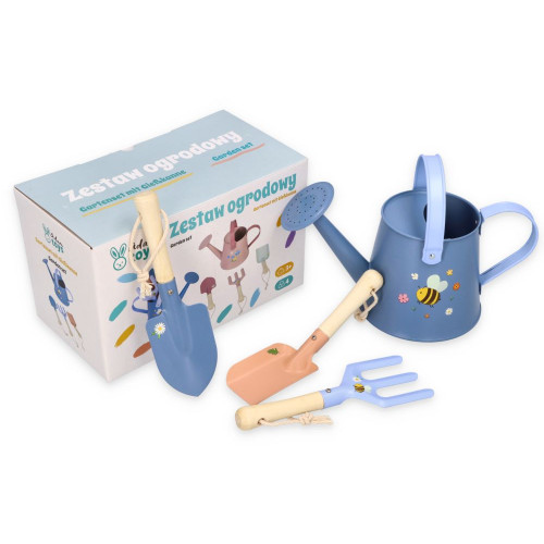 Záhradná sada pre deti Adam Toys – 4 ks, modrá, 3+