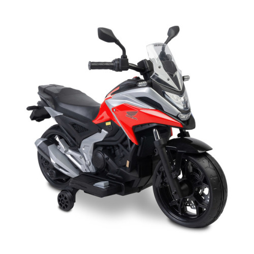 Elektrická motorka Honda NC750X pre deti – LED, USB, 3-8 rokov, červená, čierna