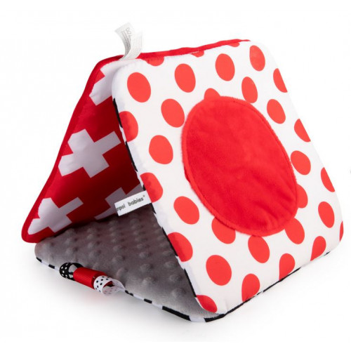 Veľké kontrastné zrkadlo Canpol Babies - čierna, biela, červená