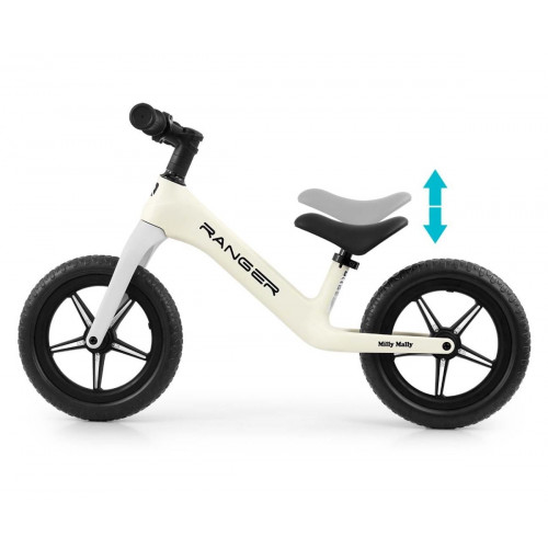 Detské odrážadlo/bicykel Ranger Flash svietiace disky - biela