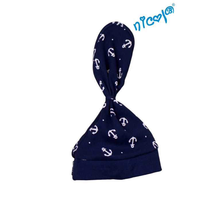 Dojčenská uzlík Nicol Sailor - tm. modrý, veľ. 80/86
