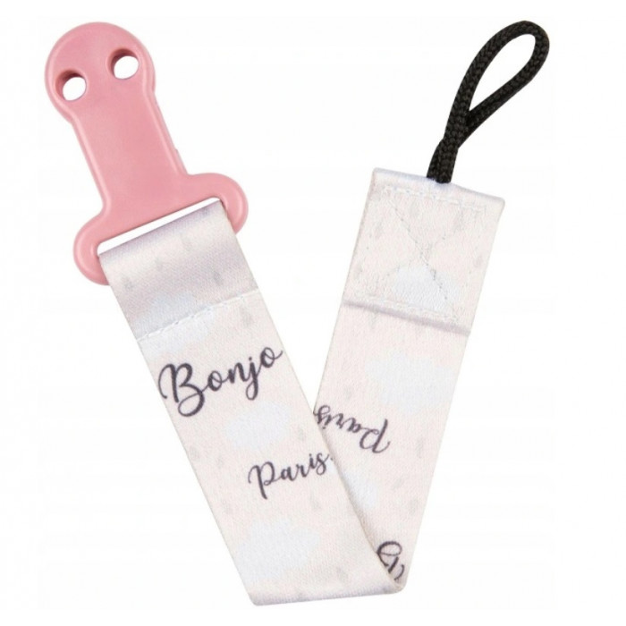 Retiazka na cumlík Canpol Babies - Bonjour -ružové