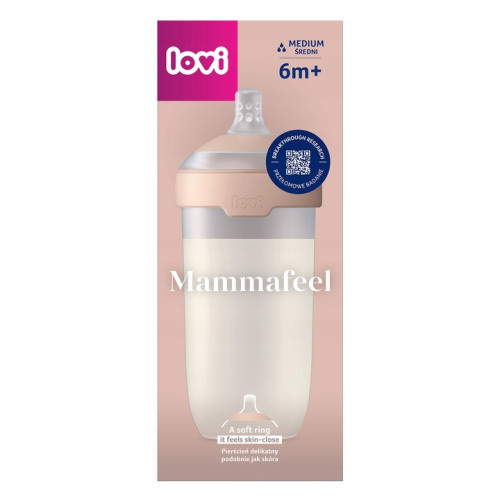 Mammafeel dojčenská fľaša 330 ml so savičkou 6m+