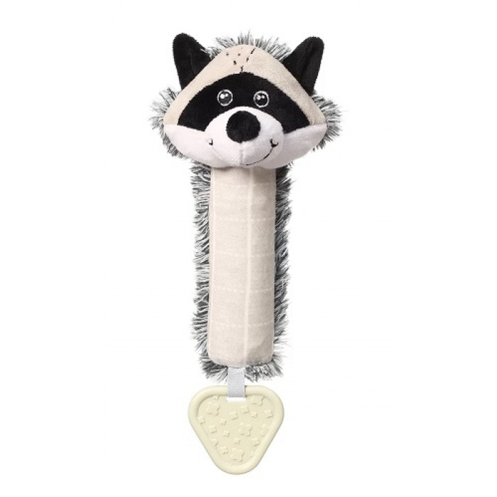 Plyšová pískací hračka Racoon Rocky Mýval, černo-biely