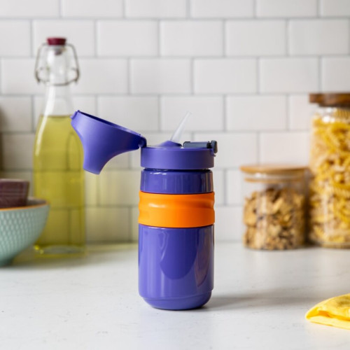 Detská fľaša Tommee Tippee Flip Top nepretekajúca 500 ml, 18m+, fialová