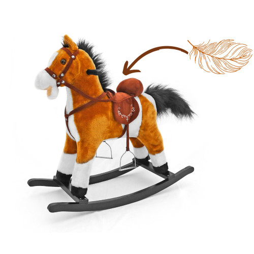 Hojdací koník Mustang Light Brown – Milly Mally